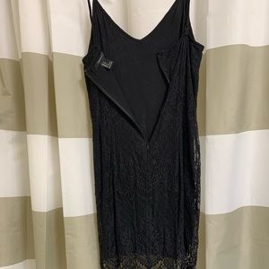 Black lace dress